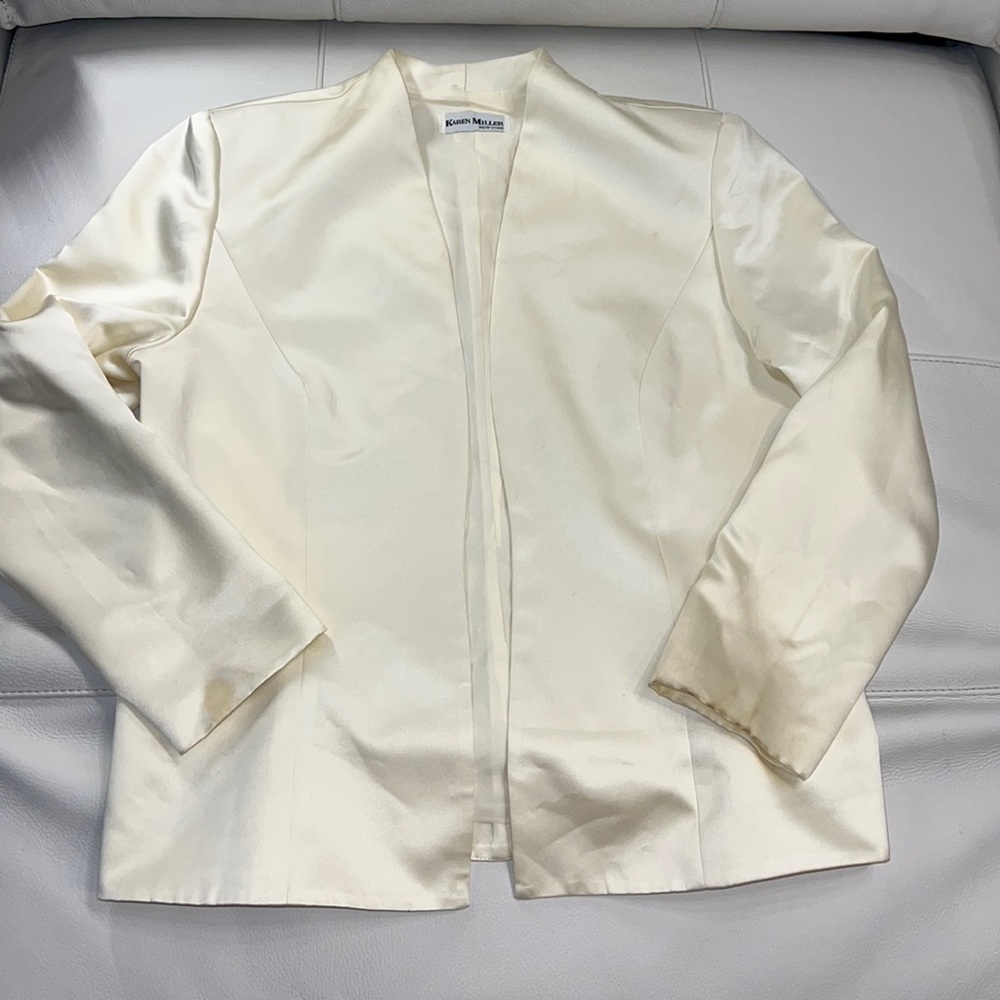 Karen Miller formal ivory blazer